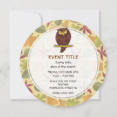 フクロウ漫画 招待状 (裏面)