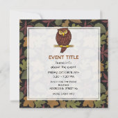 フクロウ漫画 招待状 (裏面)