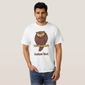 フクロウ漫画Tシャツ Tシャツ (正面フル)
