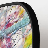 フクロウ漬けボールパドル ピックルボールラケット (左詳細)