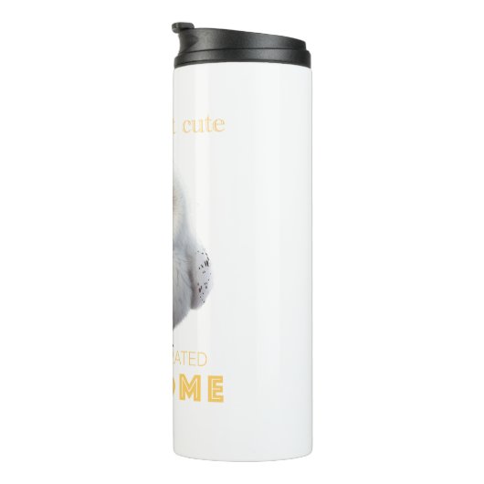 フクロウ濃縮素晴らしかわいい可愛いおもしろい引用文 タンブラー (回転右)