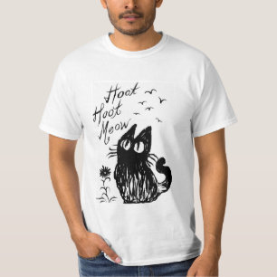 フクロウ猫 Tシャツ