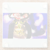 フクロウ王 ガラスコースター (裏面)