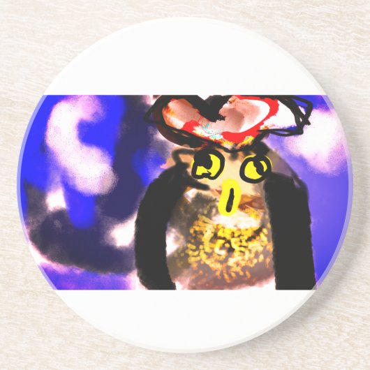 フクロウ王 コースター (正面)