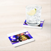 フクロウ王 スクエアペーパーコースター (インサイチュ)