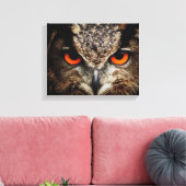 フクロウ目 キャンバスプリント (インサイチュ (リビング))