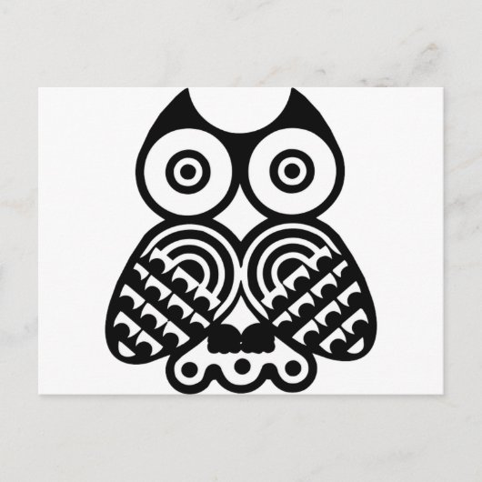 フクロウ目 ポストカード (正面)