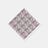 フクロウ眼鏡パターン スタンダードカクテルナプキン (角)