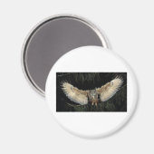 フクロウ着陸 マグネット (正面/裏面)