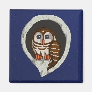 フクロウ磁石のセレーネ マグネット