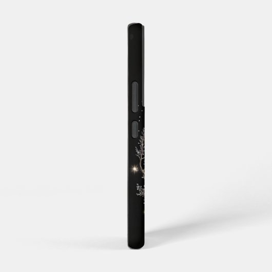 フクロウ神秘的な魔法かわいらしの月の電話 SAMSUNG GALAXYケース (右側面)