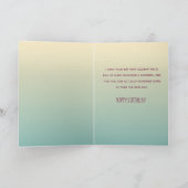 フクロウ神!あなたの誕生日おもしろいフクロウ カード (内部)