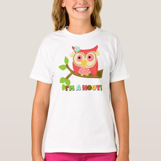 フクロウ私はやじり声です Tシャツ (正面)