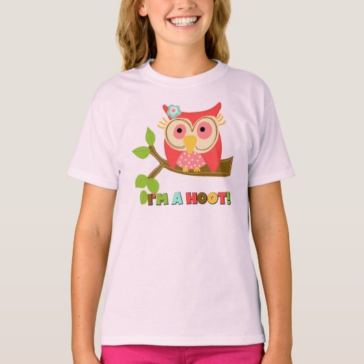 フクロウ私はやじり声です Tシャツ (正面)