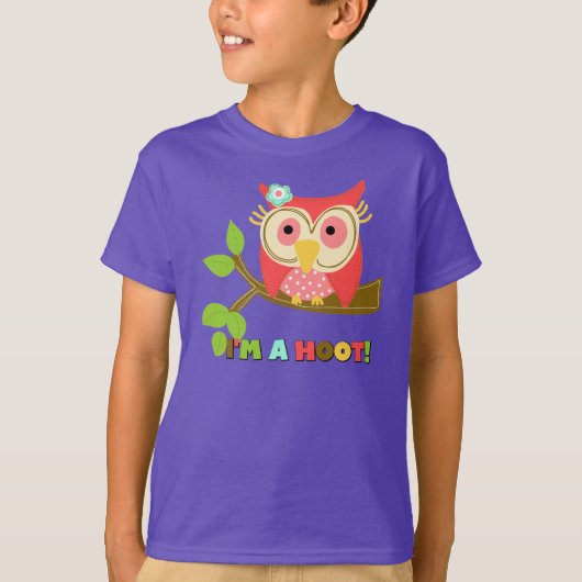 フクロウ私はやじり声です Tシャツ (正面)