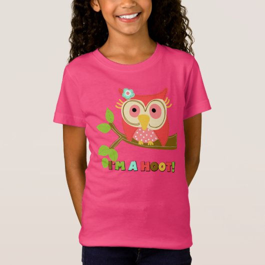 フクロウ私はやじり声です Tシャツ (正面)
