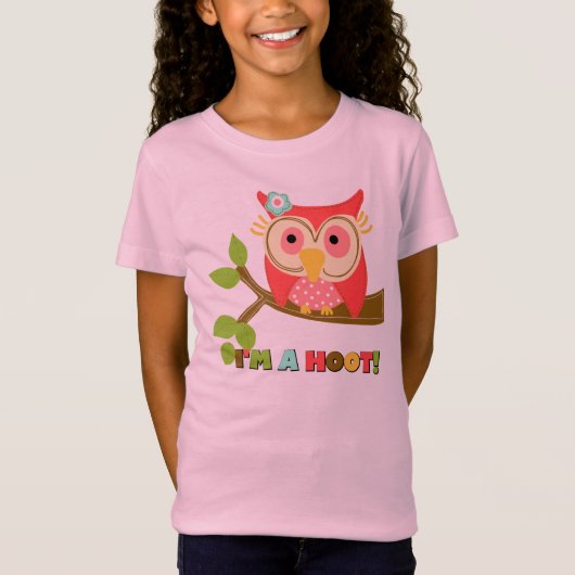 フクロウ私はやじり声です Tシャツ (正面)