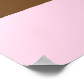 フクロウ科オンピンク ポスター (角)