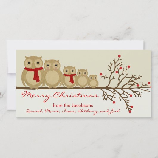 フクロウ科 シーズンカード (正面)