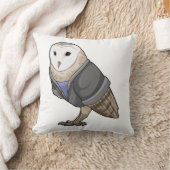 フクロウ秘書 クッション (ブランケット)