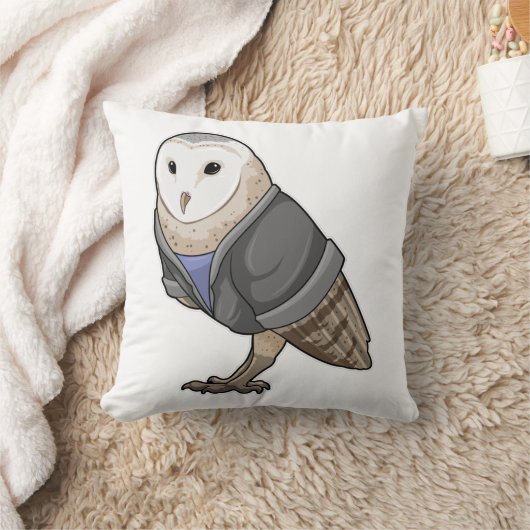 フクロウ秘書 クッション (ブランケット)