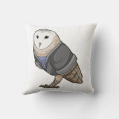 フクロウ秘書 クッション (裏面)