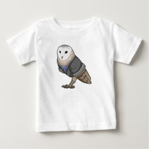 フクロウ秘書 ベビーTシャツ