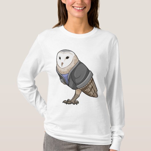 フクロウ秘書 Tシャツ (正面)