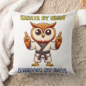 フクロウ空手スポーツ武術アーツトレーニング クッション (ブランケット)