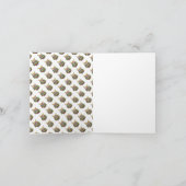 フクロウ空白のの内札ありがとう サンキューカード (内部)