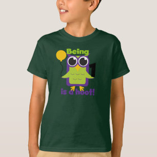 フクロウ第1回誕生日Tシャツとギフト Tシャツ
