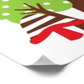 フクロウ第2回誕生日Tシャツとギフト ポスター (角)