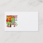 フクロウ第2回誕生日Tシャツとギフト 名刺 (裏面)