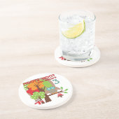 フクロウ第3回誕生日Tシャツとプレゼント コースター (側面)