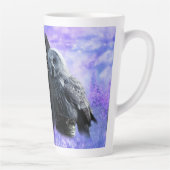 フクロウ納屋 カフェラテマグ (右)