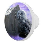 フクロウ納屋 セラミックノブ (右)