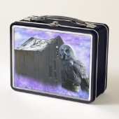 フクロウ納屋 メタルランチボックス (正面)