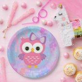 フクロウ紙プレート ペーパープレート (パーティー)