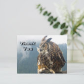 フクロウ素晴らしハガキ ポストカード (スタンド正面)