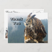 フクロウ素晴らしハガキ ポストカード (正面/裏面)