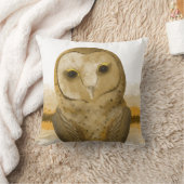 フクロウ素朴ズBrown Beigeカラメル クッション (ブランケット)