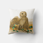 フクロウ素朴ズBrown Beigeカラメル クッション (裏面)