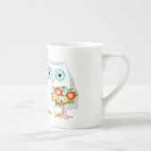 フクロウ結婚ズの新婚夫婦 ボーンチャイナマグカップ (右)