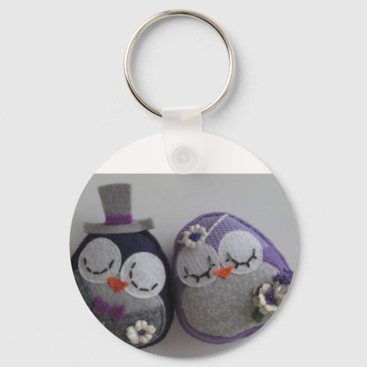 フクロウ結婚ズ キーホルダー (正面)
