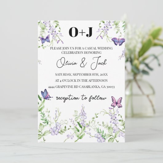 フクロウ結婚マ 招待状 (スタンド正面)