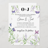 フクロウ結婚マ 招待状 (正面/裏面)