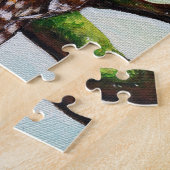 フクロウ絵画の ジグソーパズル (側面)