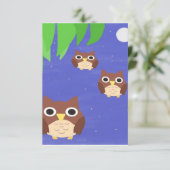 フクロウ絵画ズの芸術 サンキューカード (スタンド正面)