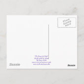 フクロウ絵葉書 – 「夜の森」 ポストカード (裏面)