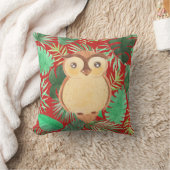 フクロウ自然デコール装飾用クッション クッション (ブランケット)